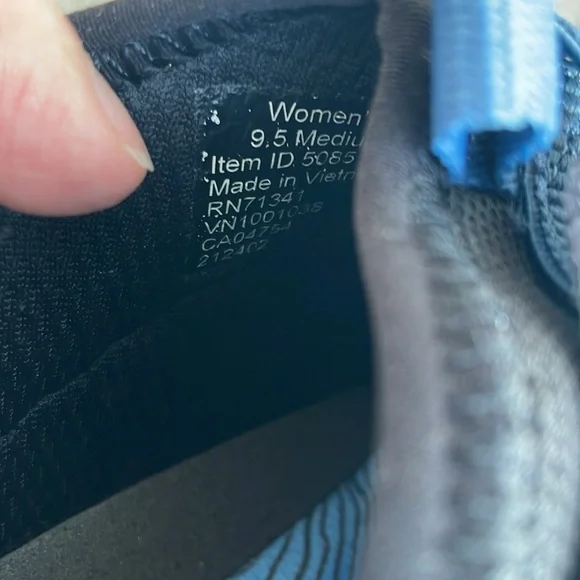 Llbean blue leather vista slip on hikers athletic shoes women’s size 9.5 - Picture 4 of 5